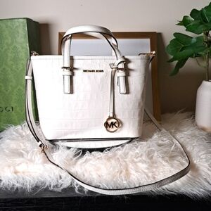Michael Kors Jet Set Travel Croc Embossed EUC